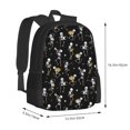 thumbnail image 2 of Balery Playing Music Skeletons Backpack for Men and Women - Durable 600D Oxford Cloth -Large Capacity, Water-Resistant School, Travel, and Hiking Bag, 2 of 7
