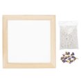 thumbnail image 1 of Uxcell Paper Making Screen with Decorate Flowers Wooden Paper Making 7.9" x 20" Papermaking Frame Kit for DIY Paper Craft Making Cards, Bookmarks, 1 of 7