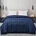 thumbnail image 3 of Blue Ridge Home Fashions Microfiber Down Alternative All Season Comforter-Hypoallergenic Polyester Fill, King, Navy, 3 of 4