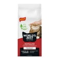 thumbnail image 1 of LA MEJOR ARENA PARA GATOS DEL MUNDO Múltiples gatos sin perfume 8 libras - Ingredientes naturales Aglutinación rápida Desechable 99% libre de polvo y fabricado en EE. UU. - Control de olores duradero, 1 of 7