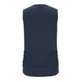 thumbnail image 7 of Diufon Womens Tank Tops Summer Casual V Neck Sleeveless T-Shirts Solid Color Pleated Tunics, 7 of 7