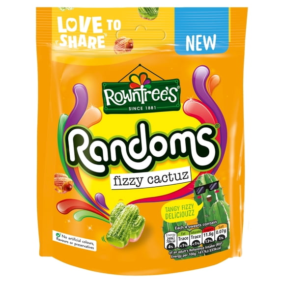 Rowntree's Randoms Fizzy Cactuz Sweets 130g