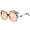 Brown, variant on Polarized Sunglasses for Women Men, Fashion Metal Frame Big Round Sunglasses with TAC Lens, UV400 Protection
