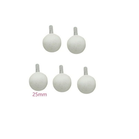 

5PCS Diamond Round Ball Burr Drill Bit Set For Carving Engraving 6mm shank