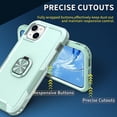 thumbnail image 5 of Funda con soporte de anillo para iPhone 14, protección total, compatible con soporte magnético para coche, resistente a arañazos, 5 of 5