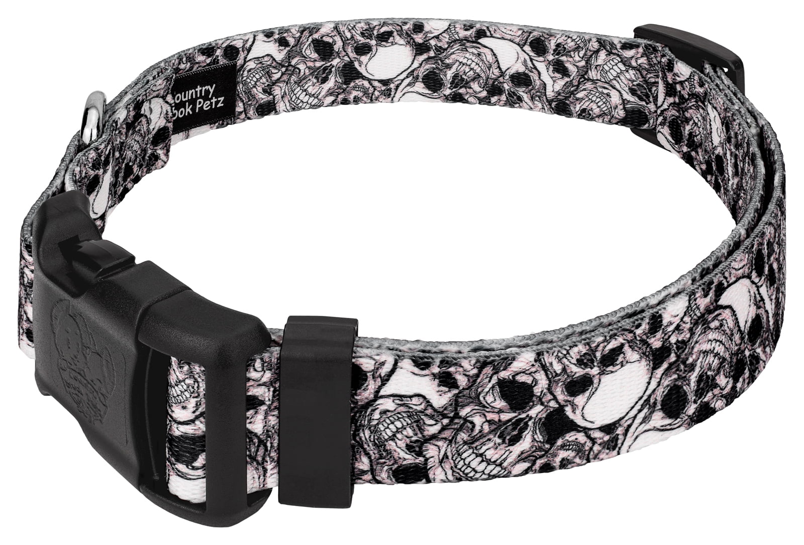 Country Brook Petz® Phantom Skulls Everyday Dog Collar and Leash, Small