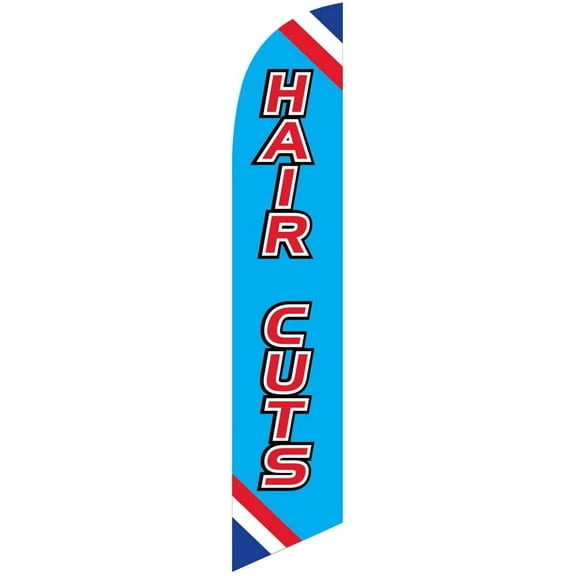 Hair Cuts Advertising Replacement Feather Banner Swooper Flag