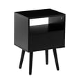 thumbnail image 6 of 15.75" Rectangle Rattan Table - Solid Wood Legs and MDF Body - Multiple Indoor Scenes - Strong Load - Bearing Capacity, 6 of 6
