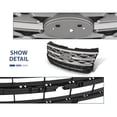 thumbnail image 5 of Front Bumper Upper Grille Grill Black & Chrome Fit For 2018-2019 Ford Explorer, 5 of 10