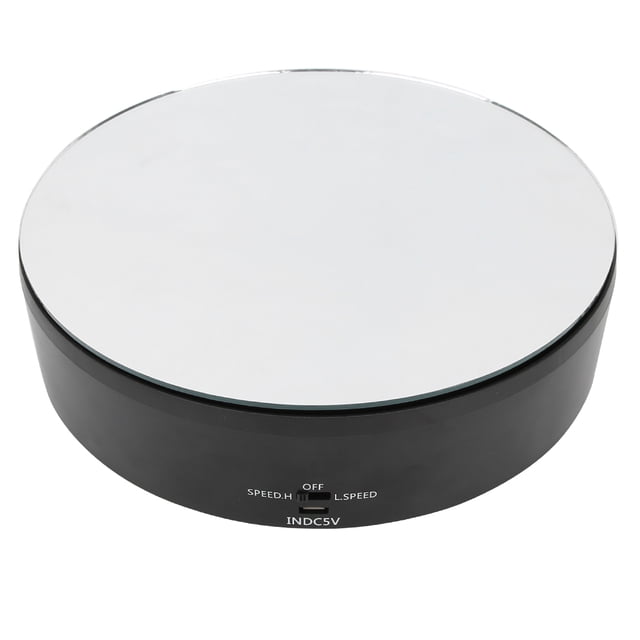 Soporte de exhibición giratorio eléctrico USB de 360 grados con capacidad de carga de 10kg