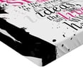 thumbnail image 2 of Ambesonne Eiffel Tower Fitted Sheet, Paris Girl Words, Twin Size, Black Pink, 2 of 3
