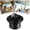Black, variant on High Profile RV Air Vent Deflector – Rotatable Swivel Design, No Grille, ABS, for Motorhome Camper Van AC