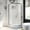 Chrome / Clear, variant on Miseno MSD-OB3478-F-CHRAC Breeze 35 In. L X 35 In. W X 77 In. H Round Corner Shower Kit -