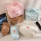 thumbnail image 2 of Bolsas de maquillaje de gran capacidad de felpa suave para mujer, organizador de cosméticos diario, bolso de estilo Simple, bolsa de aseo de viaje, bolso principal, 2 of 5