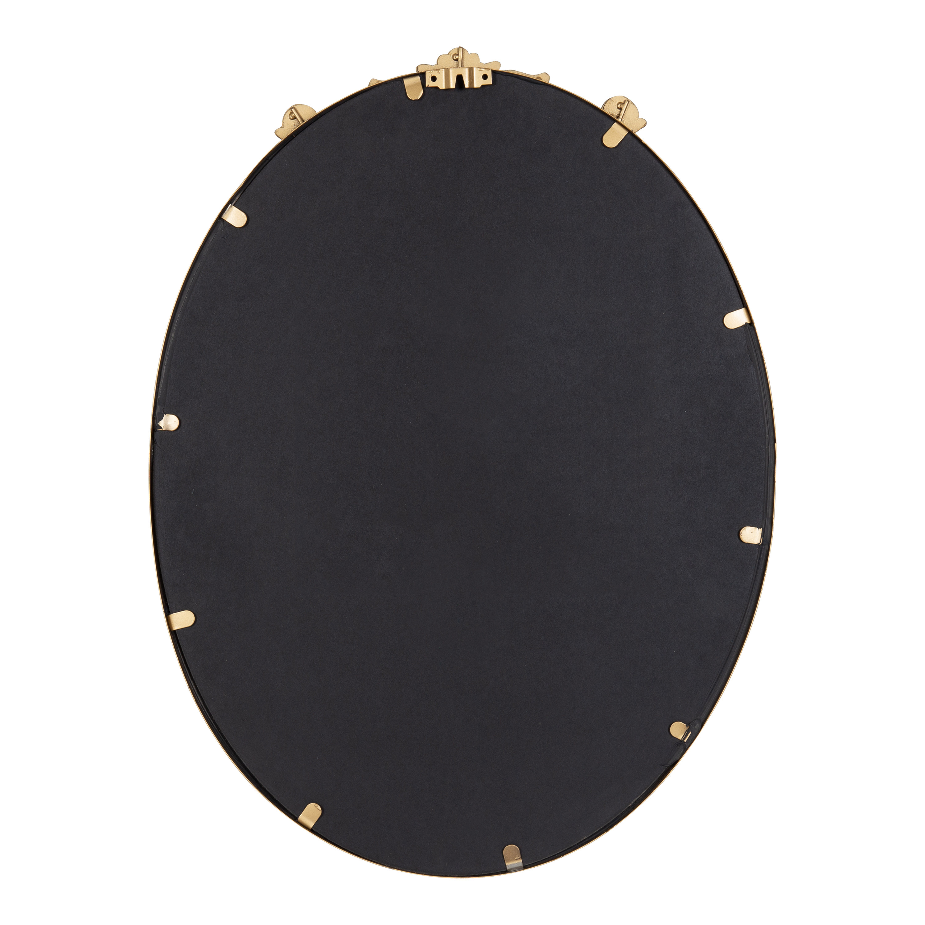 Kate and Laurel Arendahl Ornate Glam Oval Wall Mirror, 18 x 24, Antique  Gold, Beautiful Bohemian Mirror for Wall