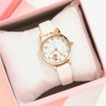 thumbnail image 2 of Montre à Quartz Tendance pour Femmes, Design Coréen, Mode Décontractée, Chat, Blanc, 2 of 9