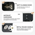 thumbnail image 5 of 28inch Wall Mount Bathroom Vanity with Sink Combo, Modern Bathroom Cabinet with Ceramic Countertop & Double Soft-Close Doors, Floating Vanity and Sink Set with 3 Colors Metal Handle, Black, 5 of 9