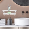 thumbnail image 2 of Shisuyan Entryway Floating Shelf White Wood Plastic Board for Homeowners 1Pcs, 2 of 9