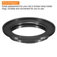 thumbnail image 4 of Uxcell E26 Light Socket Rings Lamp Shade Holder Adapter Ring for Light Fixtures Black 5 Pack, 4 of 5