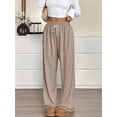 thumbnail image 2 of jinghuiyue Womens Sweatpants Wide Leg High Waisted Elastic Drawstring Baggy Straight Leg Casual Lounge Pants XL, 2 of 7