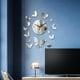 thumbnail image 4 of Reloj de pared con diseño de mariposas, reloj de pared con espejo, pegatinas de pared, relojes silenciosos, reloj de cafetería Argenta1, 4 of 8