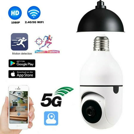 

LELINTA E27 Bulb Camera HD 1080P IP Camera 360 Degree Rotate Panoramic Camera WiFi Home Security Bulb Light Camera WiFi Wireless Surveillance Video Camera
