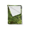 thumbnail image 2 of Japanese Soft Flannel Fleece Blanket, Wooden Bridge over Pond in Garden Calmness in Shadow of Trees Serenity in Nature, Cozy Plush for Indoor and Outdoor Use, 50" x 70", Green Brown, by Ambesonne, 2 of 5