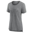 thumbnail image 2 of Women's Heather Gray San Antonio Spurs Heritage Tri-Blend T-Shirt, 2 of 3