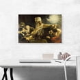 thumbnail image 2 of ARTCANVAS Belshazzar's Feast 1638 Canvas Art Print by Rembrandt van Rijn - Size: 26" x 18" (0.75" Deep), 2 of 9