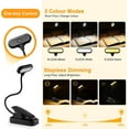 thumbnail image 3 of Book Reading Light 3 Brightness Modes (Cool&Warm White), 360° Flexible Neck Mini Night Light Clamp Lamp Book Reading Light Clip for Reading in Bed, , Travel, 3 of 5