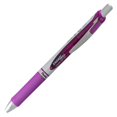 thumbnail image 1 of Pentel Gel Pen, Retractable, Metal Tip.7mm, Refill, Violet Barrel/Ink (PENBL77V), 5.000, 1 of 1