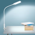 thumbnail image 3 of Lámpara de Escritorio Tomshine 12W con Clip, Blanca, Ahorro de Energía, 1200lm, Temperatura de Color Ajustable, Temporizador de 30 Minutos, Base Giratoria 360°, Diseño Flexible y Portátil, Ideal para, 3 of 7