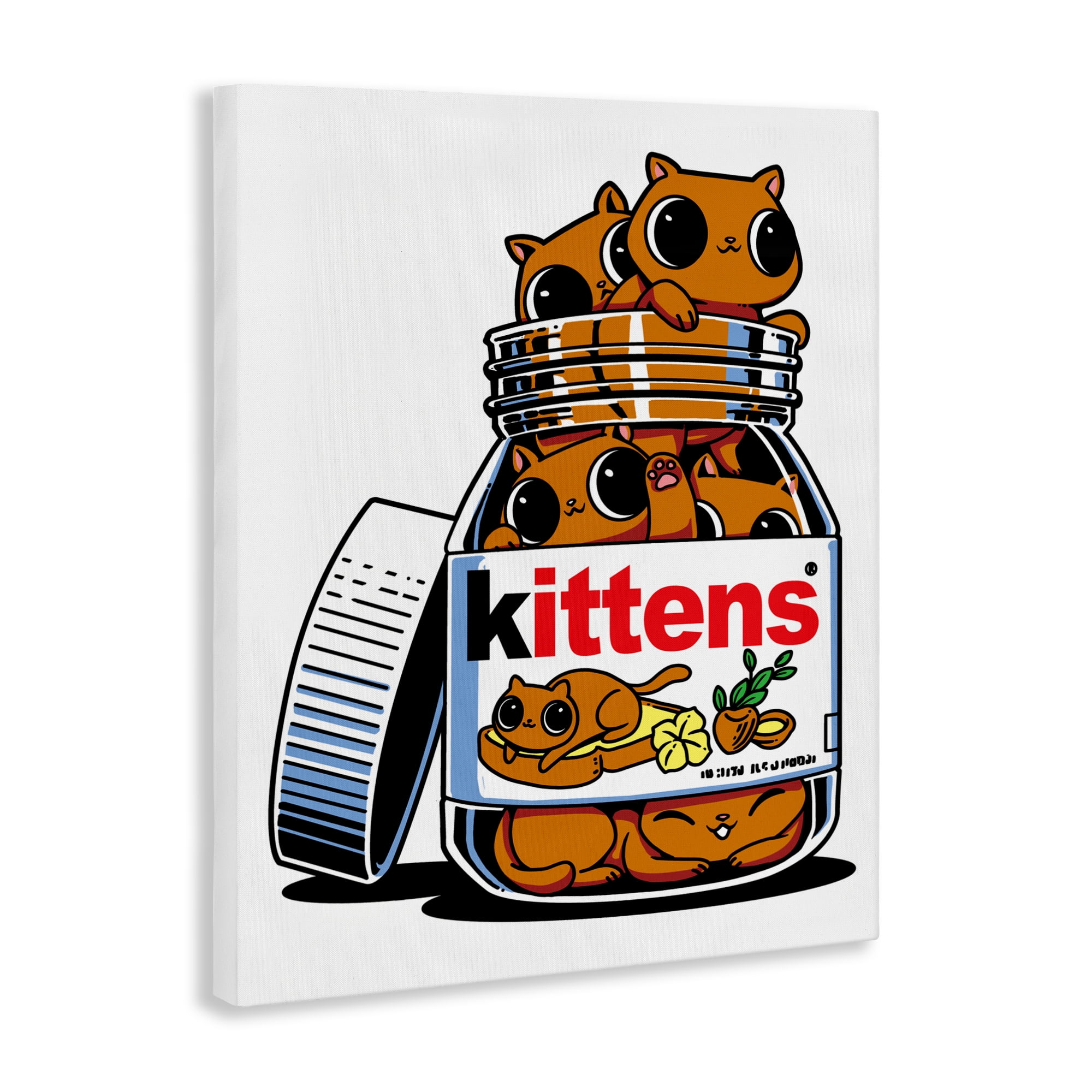 Stupell Industries Hazelnut Spread Cats Canvas Wall Art, design by Tobe Fonseca