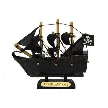 Wooden Caribbean Pirate Ship Model 4