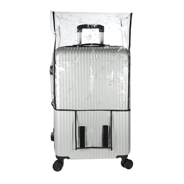Cubiertas de equipaje Uxcell 1Pcs, cubiertas de maleta de PVC impermeable de 30 pulgadas, protectores negros