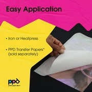 PPD 10 Sheets 8.5x11” - Silicone Protective Paper for Heat Transfer with Iron or Heat Press - Reusable Non-Stick Sheets - PPD-102