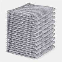 10pcs Non-Scratch Wire Dishcloths - Reusable Metal Scrubbing Pads for Kitchen, Pots, Pans & More (Grey)