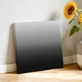 thumbnail image 3 of Canvas Wall Art Gray Black Canvas Art Print Gradient Pictures Wall Decor for Living Room Bedroom Artwork Decorations Stretched Framed Ready to Hang 16"x16", 3 of 9