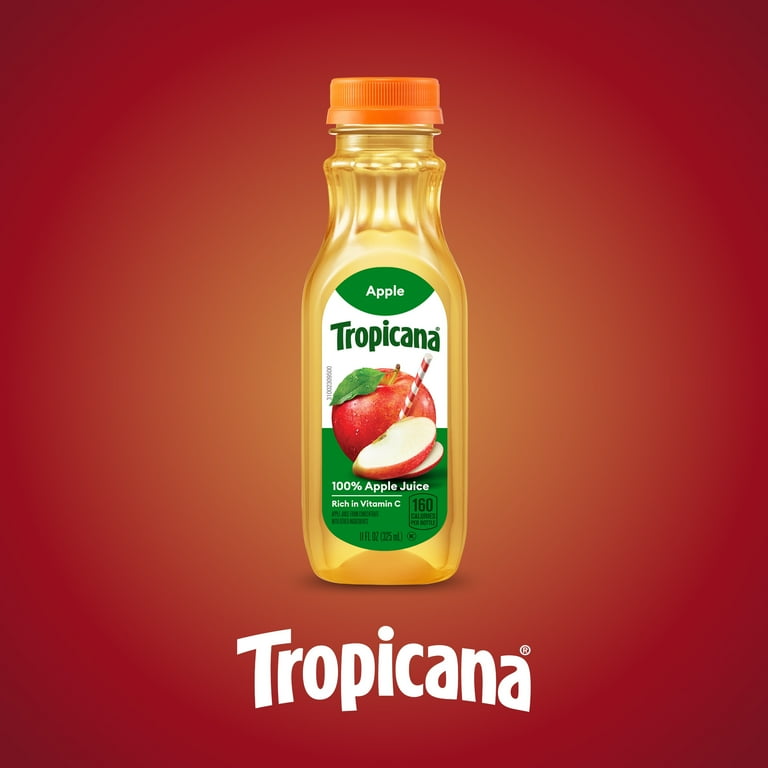 Tropicana 100% Apple Juice, Single Serve, 11 fl oz bottle