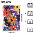 thumbnail image 2 of FORMRS 1-Subject Spiral Notebook 8" x 5" College Ruled 60 Refillable Sheet, 2 Pack, Colorful Painted Flowers Pattern, 2 of 7