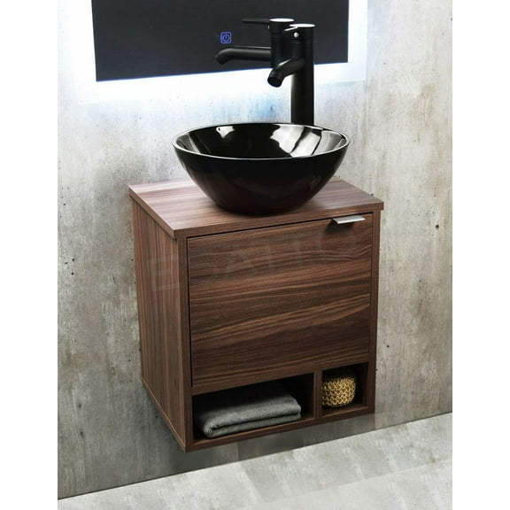 Mueble para baño Esatto® DCNB NERO N con lavabo Llave y desagües
