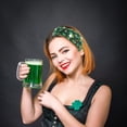 thumbnail image 2 of St Patrick's Day Headb ands Green Shamrock Knotted Hair B ands for Women Girls, Wide Top Knot Irish Day Parade Party Decoration Hair Hoop, 2 of 6