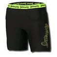 thumbnail image 1 of Intensity Women's 7-Inch Hook Slide Low Rise Solid Slider Shorts, Black/Optic, 1 of 1