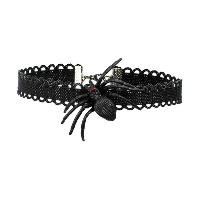 KLKCMS Collier d'Halloween Accessoires de Costume Déco de Fête Bijoux Ras-de-Cou Mascarade pour D