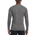 thumbnail image 4 of BRDFRL Beach Shirts for Men UPF 50 Long Sleeve Men Sun Protection Uv Shirts for Men Long Sleeve Shirts for Men Workout Water Hiking T-Shirts Rash Guard Dark Gray S, 4 of 6
