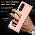 thumbnail image 2 of Compatible Samsung Galaxy Z Fold 5 Case with Wristband,Shockproof PC Cover Protection Thin Lightweight Bumper Case for Samsung Galaxy Z Fold 5 Cases Strap,Samsung Galaxy Z Fold 5 Slim Case Pink, 2 of 14