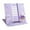 Purple, variant on Lksixu Desktop Reading Book Stand, Metal Foldable Hands Free Book Holder with Expandable Page Clips, Adjustable Multi-Angle Reading Book Rack Portable Sturdy Desk Book Rest Tablet Phone Holder