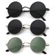 thumbnail image 1 of Gafas de sol KALIYADI redondas polarizadas retro de metal UV400 47 mm, 1 of 7