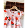 thumbnail image 5 of Amidoa Girls Summer Dresses Short Sleeve A-Line Flowy T-Shirts Casual Floral Print Midi Cotton Sundress,Blue Size 10, 5 of 7