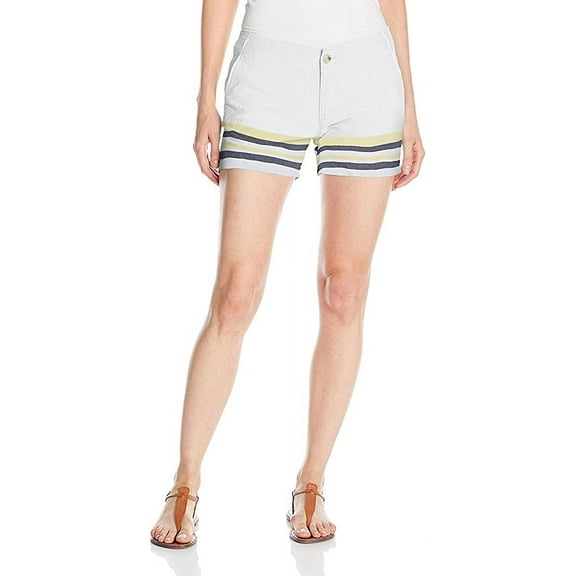 Columbia Women's Solar Fade Short, Collegiate Navy Stripe, Size 10 x 4